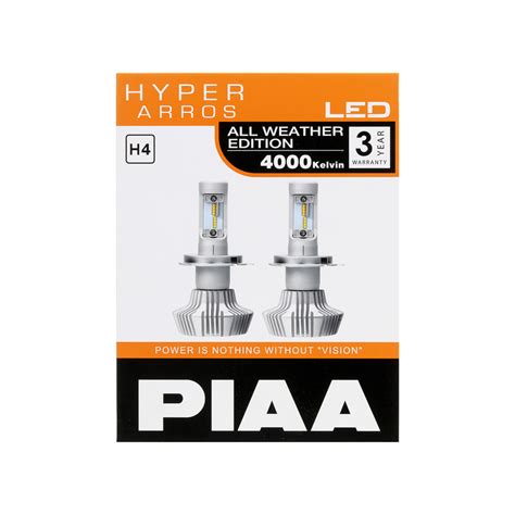 Hyper Arros H4 4000K All Weather Editon LED Bulbs GoDrive