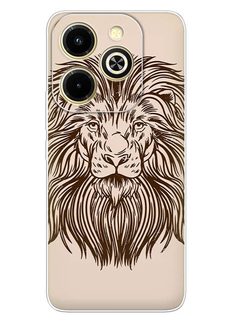 Infinix Hot i силиконовый чехол с картинкой Лев