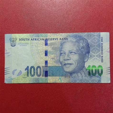 Jual Uang Kertas Afrika Selatan 100 Rand With Omron Rings 2014 Di