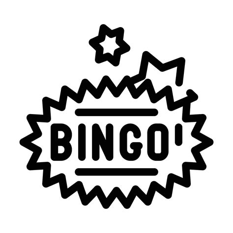 Bingo Juego Línea Icono Vector Aislado Ilustración 7993852 Vector En