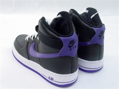 Nike Air Force 1 High - Black / Court Purple - KicksOnFire.com