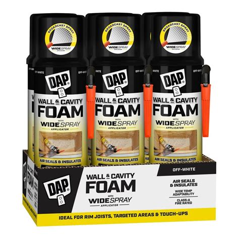 Dap Wall And Cavity Foam Oz Aerosol Spray Foam Sealant With Wide