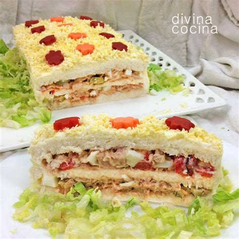 Pastel De Sandwich Con Pan De Molde Receta De Divina Cocina