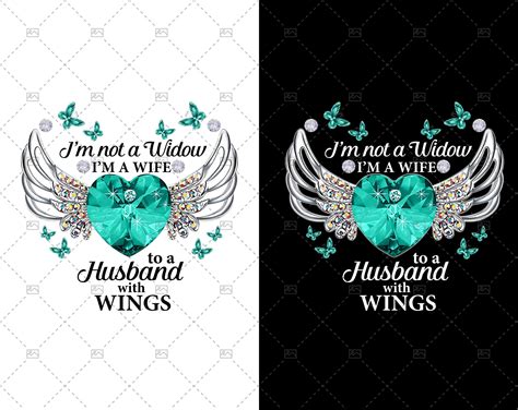 Im Not A Widow Im A Wife To A Husband With Wings Etsy