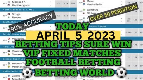 Football Predictions Today 5 4 2023 Soccer Predictions Betting Tips