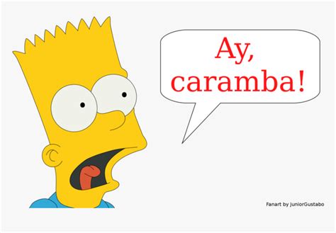 Ay Caramba De Bart Simpson, HD Png Download - kindpng