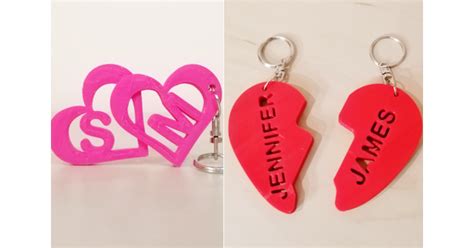 Love Keychains With Name 3d Printed Manubim