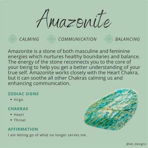 Amazonite Crystal Healing Stones Spiritual Crystals Crystals