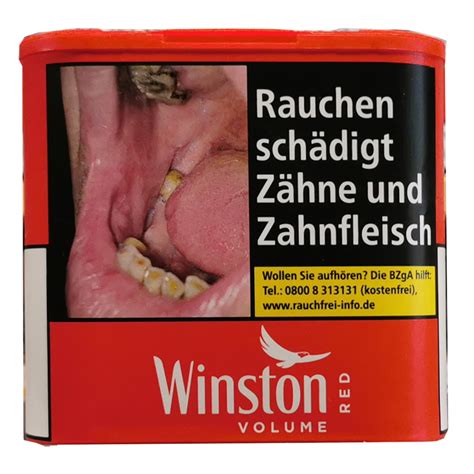 Alles F R Den Raucher Winston Red Volume Tobacco Full Flavour