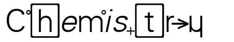 Chemistry font by No Images Fonts | FontRiver