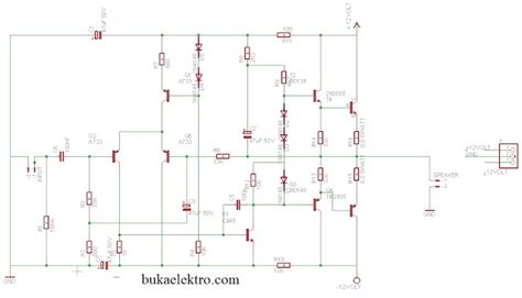 Rangkaian Amplifier Ocl Watt Beserta Layout