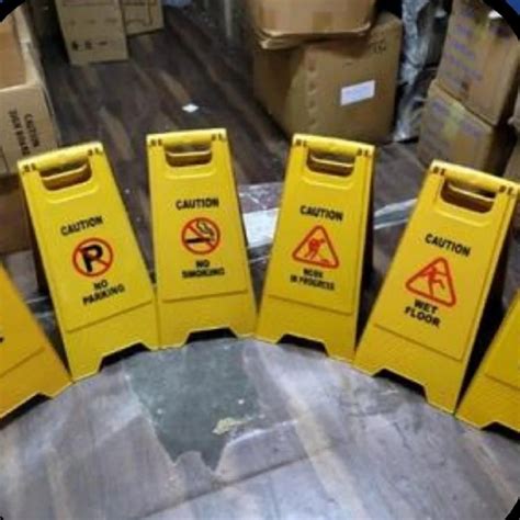 Yellow Caution Board At Rs 150piece Caution Board In New Delhi Id