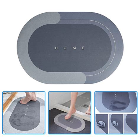 Water Absorbent Bathroom Mat Non Slip Entrance Doormat - ido.lk