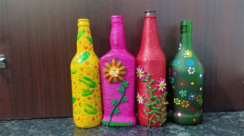 Bottle Art Simple Bottle Art Beautiful Bottle Art Art Craft