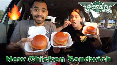 Wingstops New Chicken Sandwiches Food Review Youtube