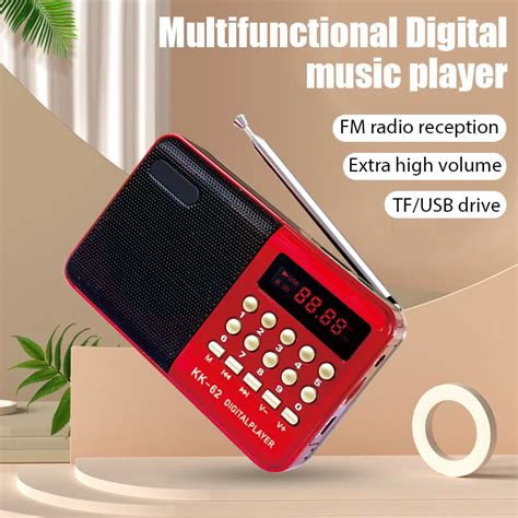 Mini Portable FM AM Radios Li On Rechargeable Digital USB TF MP3 Player