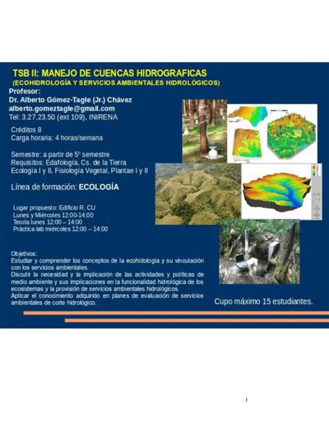 Manejo De Cuencas Hidrográficas