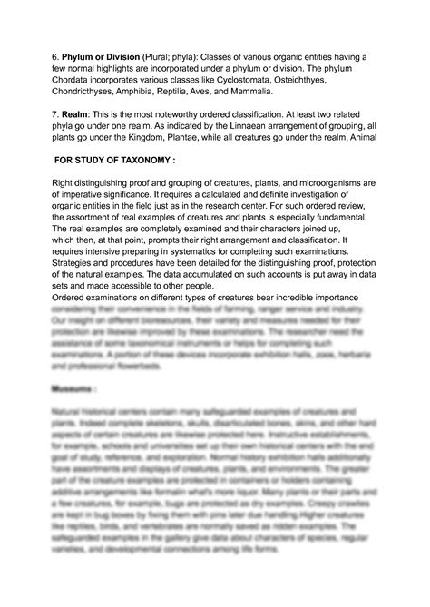 SOLUTION: Scheme of classification - Studypool 