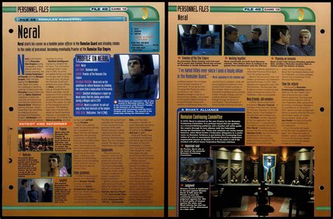 Neral Romulan Personnel Star Trek Fact File Page