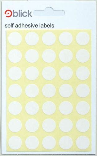 Small White Round Sticky Dot Labels Mm Price Stickers Tags Blank Self