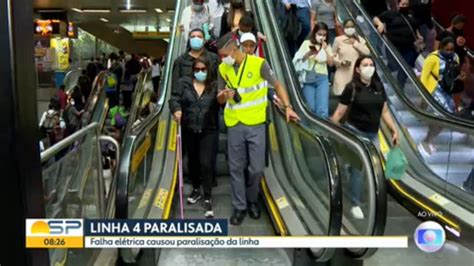 O Que Houve Na Linha Amarela Agora - Vídeo: Problemas na linha 4-Amarela na manhã de terça-feira | Bom dia ...