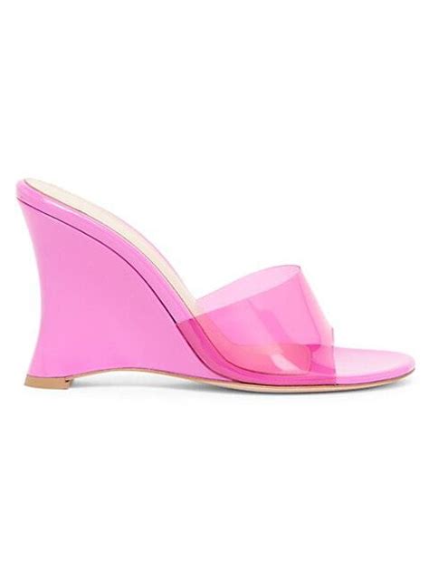 Futura Pvc Wedge Mules Editorialist