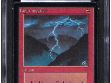 Alpha Lightning Bolt Mtg