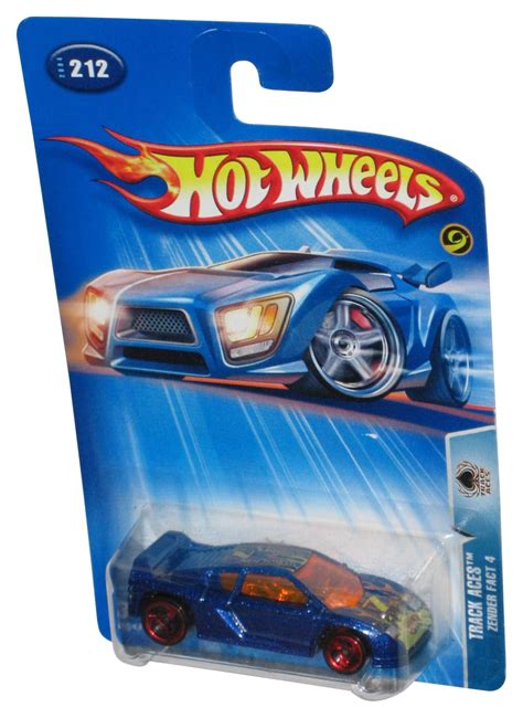 Hot Wheels Track Aces 2004 Blue Zender Fact 4 Toy Car 212 Walmart