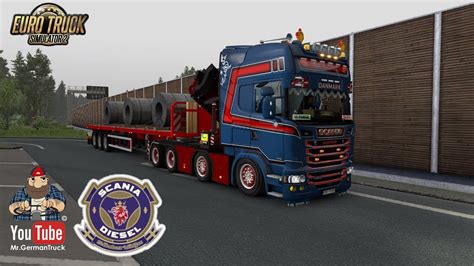 ETS2 V1 35 Scania RJL Crane Addon 84 Chassi V2 YouTube