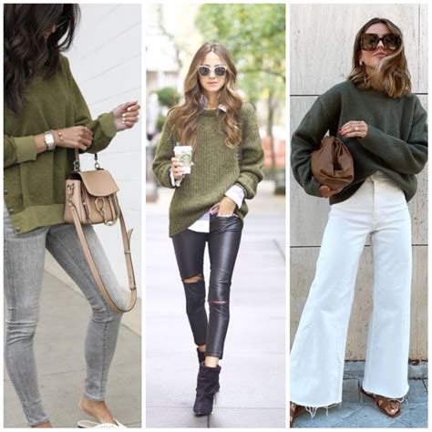 Outfits Con Sweater Verde Militar 2024 Como Combinarlo Muy Trendy