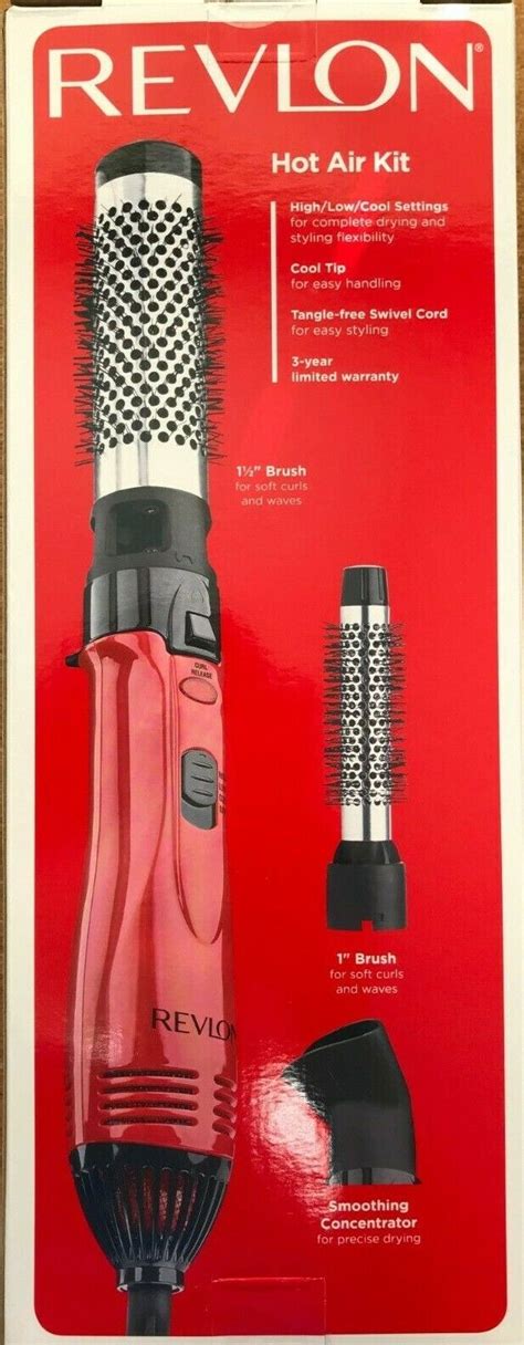 Revlon Revlon Rv440red Hot Air Brush Kit For Styling And Frizz Control