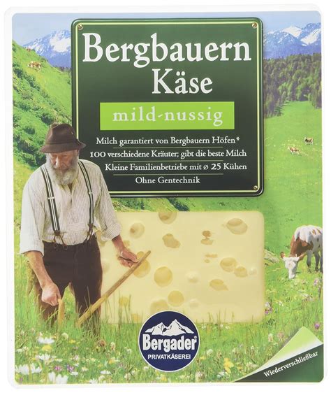 Bergader Bergbauernschnittkäse Mild Nussig 150g Amazon de