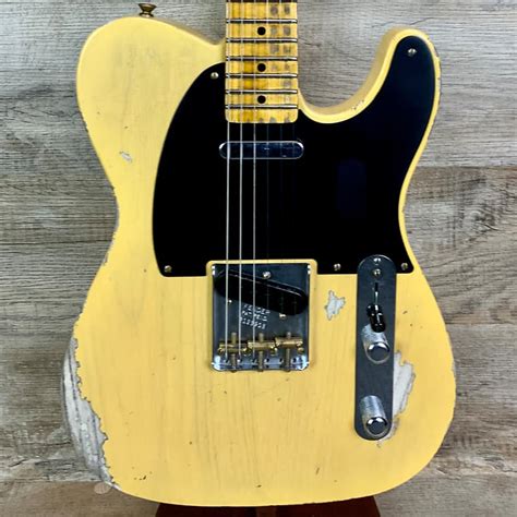 Fender Custom Shop 52 Telecaster Heavy Relic Maple Neck Aged Reverb