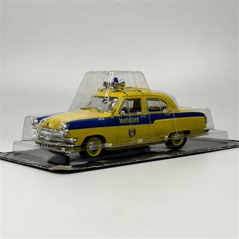 Модель Газ-21 "Волга" ГАИ/масштаб 1:43/Автолегенды СССР/коллекционная ...