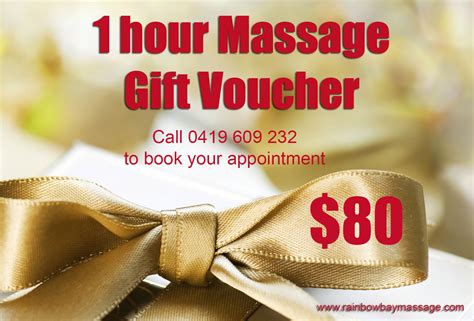 1 Hour Massage T Voucher Rainbow Bay Massage