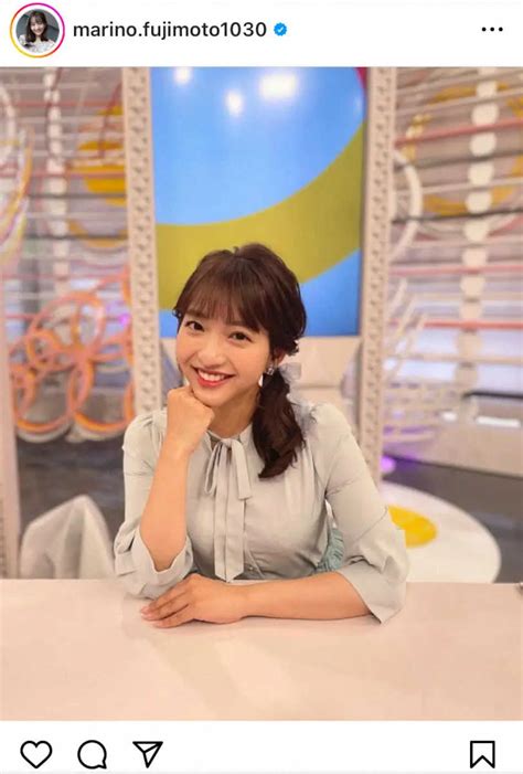 フジテレビ・藤本万梨乃アナウンサーのインスタグラム（＠marinofujimoto1030）から ― スポニチ Sponichi Annex 芸能