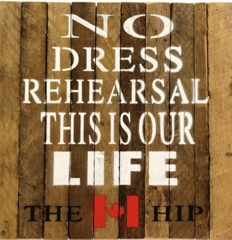 Tragically Hip Dress Rehearsal Wood Slat Print By Grains Of Truth At