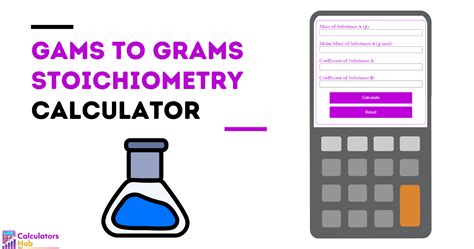 Gams To Grams Stoichiometry Calculator Online