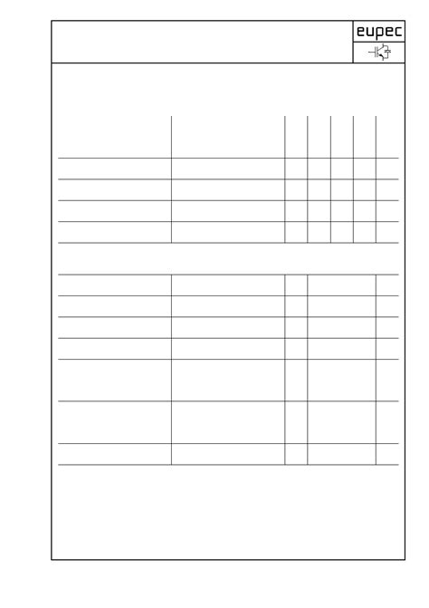 FF1200R12KE3 Datasheet 3 9 Pages EUPEC IGBT Modules