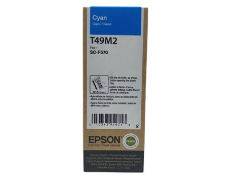 Tinta Ultrachrome DS Epson Ciano 140 ml T49M220 Tinta Sublimática