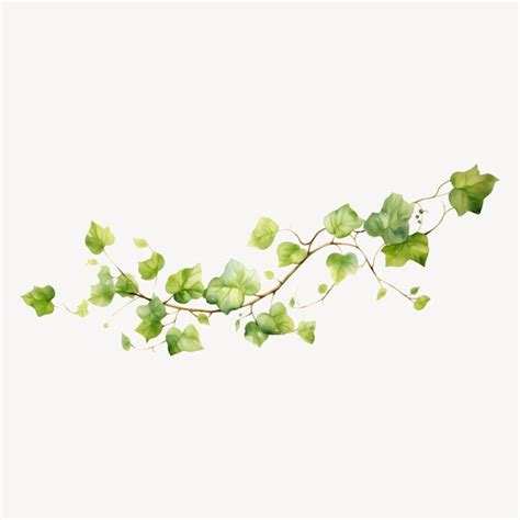 Premium Vector Green Leafy Vine Illustration