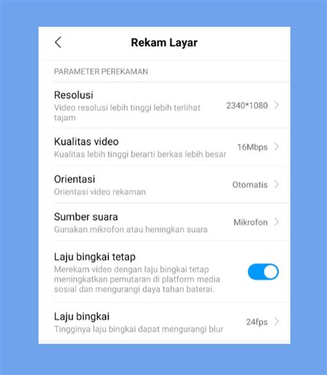 Cara Merekam Layar Hp Xiaomi Tintateras