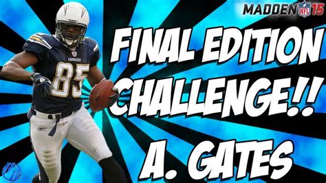 Madden 15 Ultimate Team Final Edition ANTONIO GATES Chargers Challenge