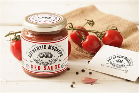 Sauce Jar Label Mockup On Behance