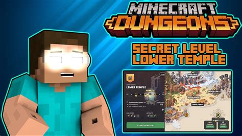 Minecraft Dungeons Lets Play Part 9 Lower Temple Secret Level YouTube