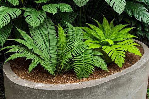 Premium AI Image | Exotic ferns