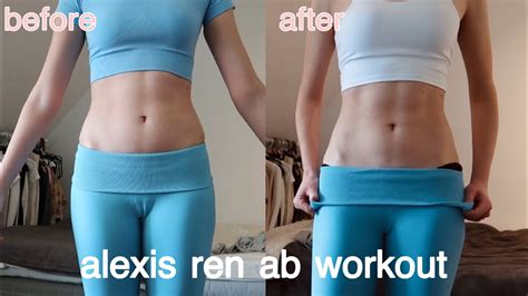 I Tried Alexis Rens Ab Workout Routine For A Week Youtube