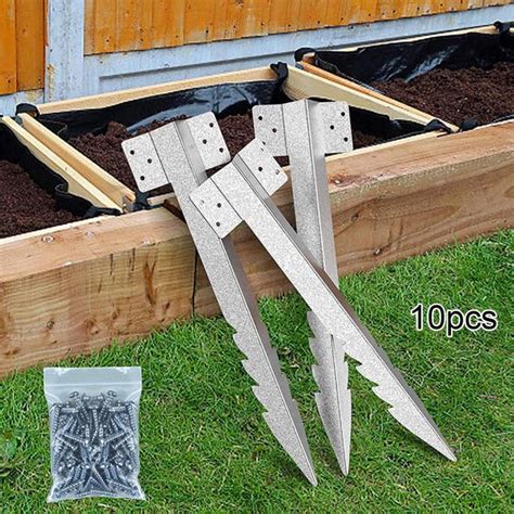 Serbery 10x Fence Repair Kits Fence Post Anchor Ground Stake Decking