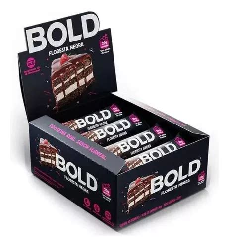 Bold Bar Barra 20g Proteína Barrinha 12 Unidades Sabores