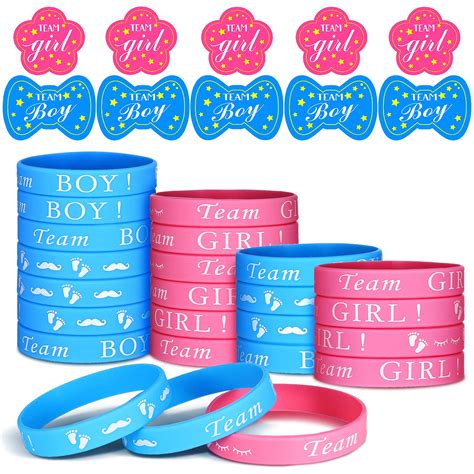 Buy Pieces Baby Shower Favors Gender Reveal Bracelets And Pieces